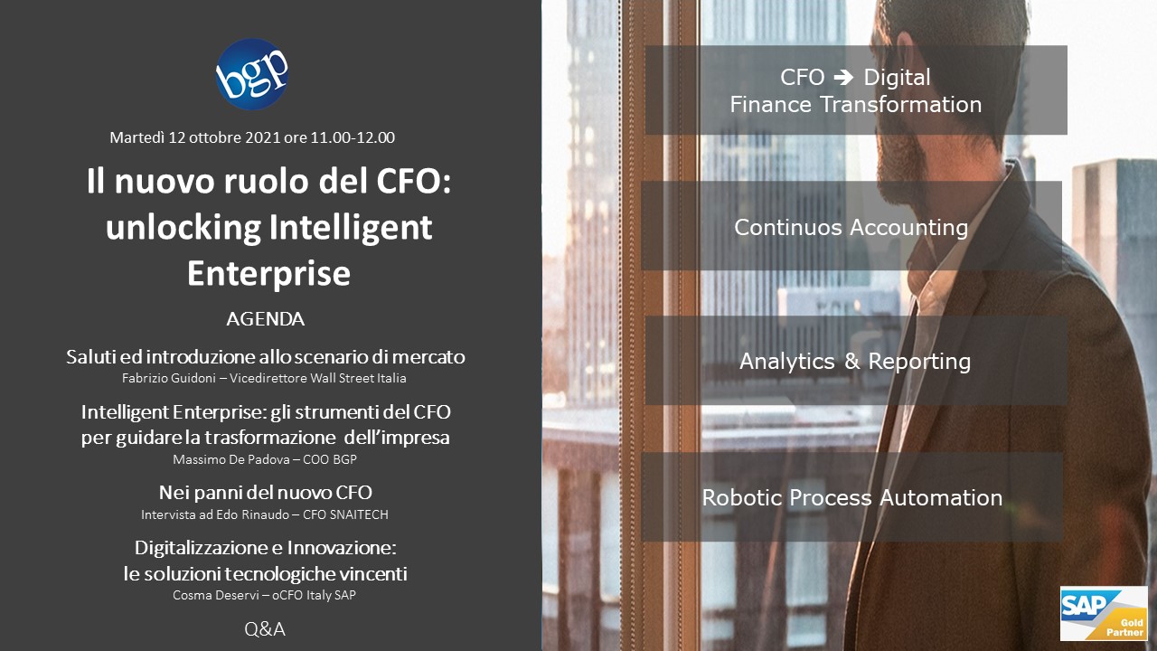 Il nuovo ruolo del CFO: Unlocking the Intelligent Enterprise